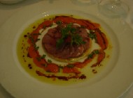 ostrich carpaccio